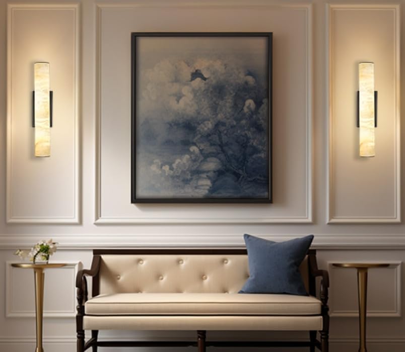 Spanish Natural Marble Sconces-Amarnest