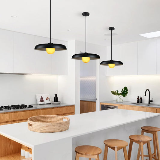 Alabaster Industrial Pendant Lights Kitchen Island-Amarnest