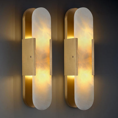 Trinidad Alabaster Wall Sconces 14" 20"-Amarnest
