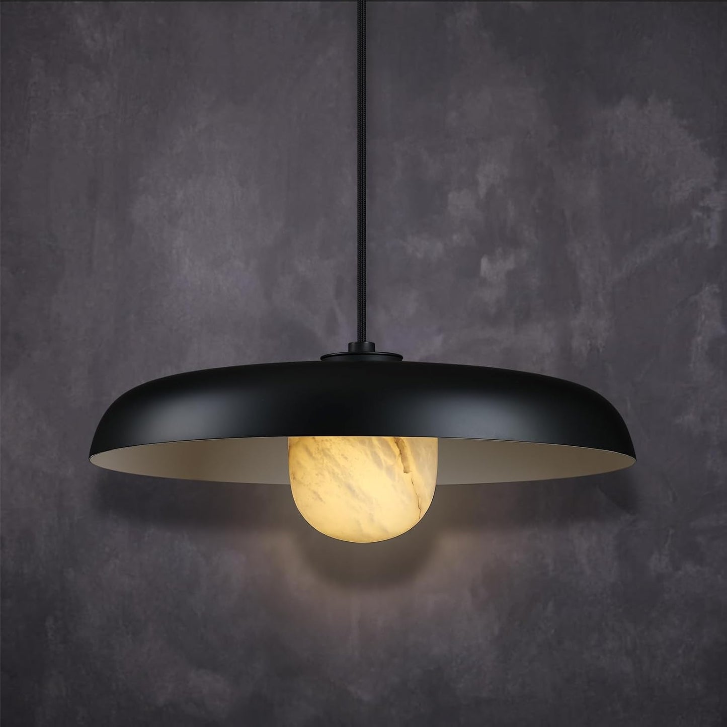 Alabaster Industrial Pendant Lights Kitchen Island-Amarnest