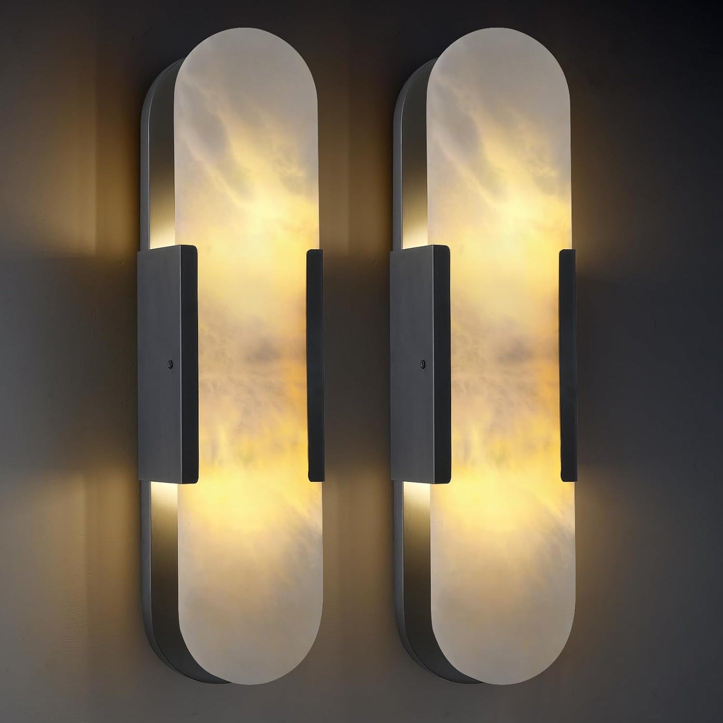 Trinidad Alabaster Wall Sconces 14" 20"-Amarnest