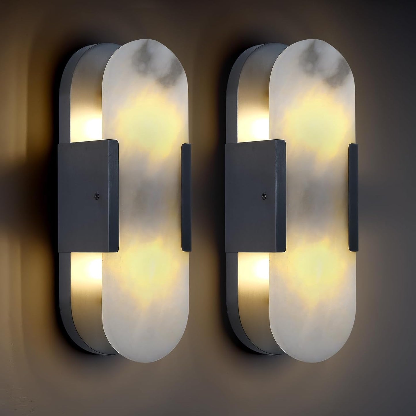 Trinidad Alabaster Wall Sconces 14" 20"-Amarnest