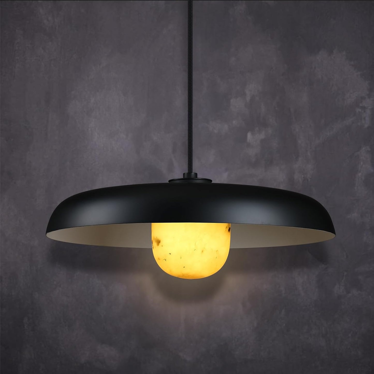 Alabaster Industrial Pendant Lights Kitchen Island-Amarnest
