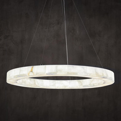 Teva Alabaster Round Chandelier 31"-Amarnest