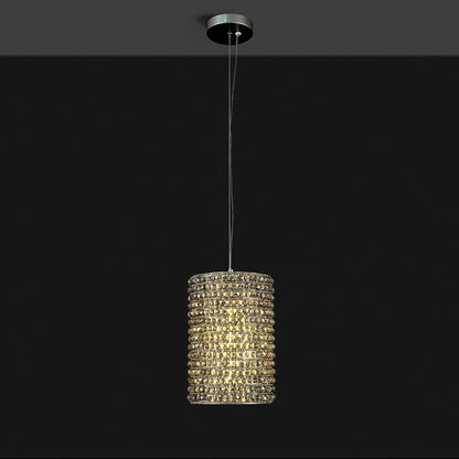 Smoke Grey Crystal Pendant Lights-Amarnest