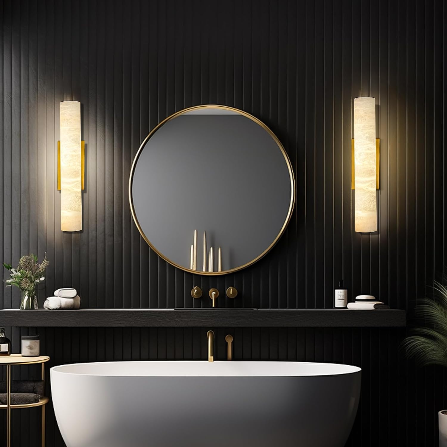 Spanish Natural Marble Sconces-Amarnest