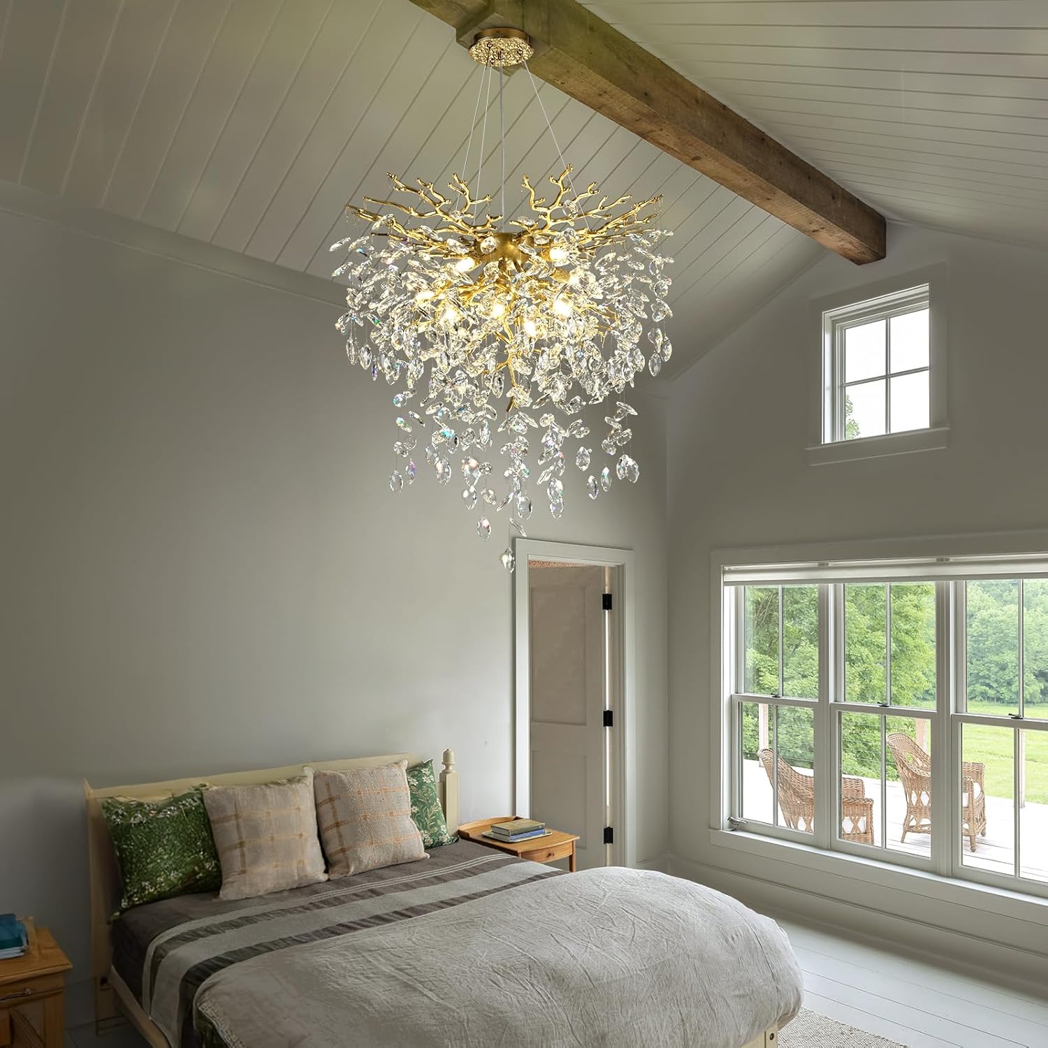 Solara Round Tree Branch Chandelier 24" 32" 40" Tree Branch-Amarnest