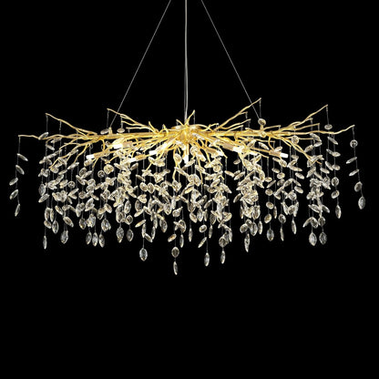 Solara Rectangular Tree Branch Chandelier 47" Tree Branch-Amarnest