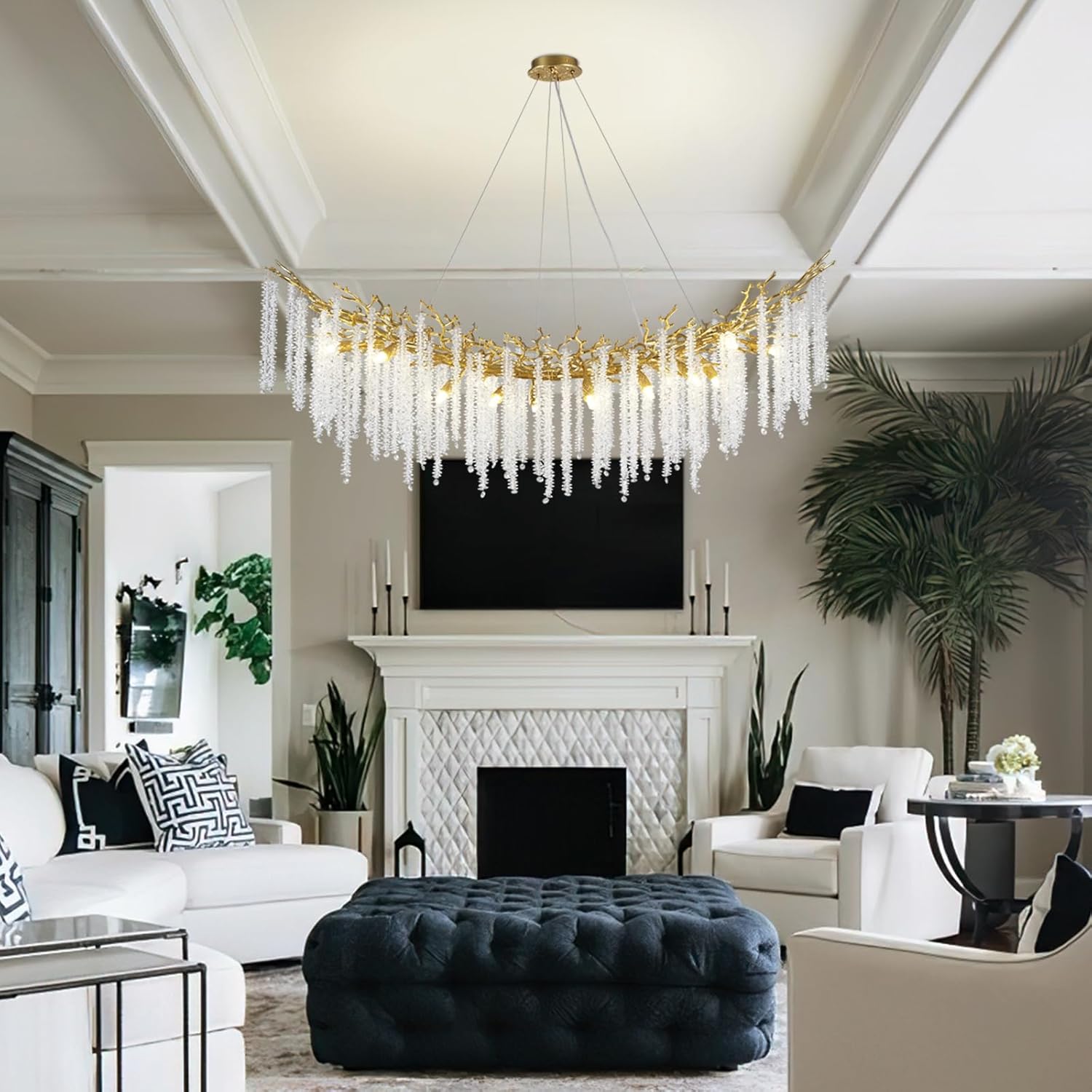 Gold Tree Branches Chandelier-Amarnest