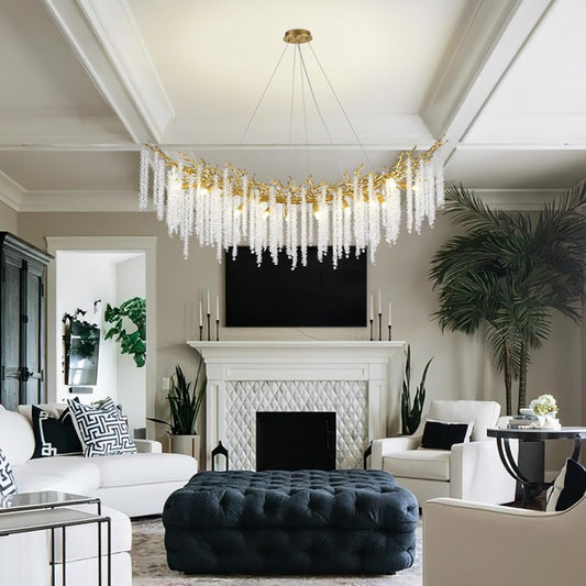 Gold Tree Branches Chandelier-Amarnest