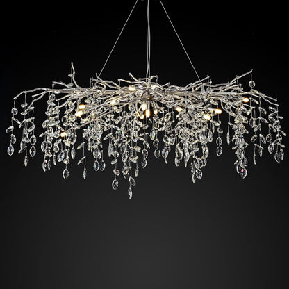 Solara Rectangular Tree Branch Chandelier 47" Tree Branch-Amarnest