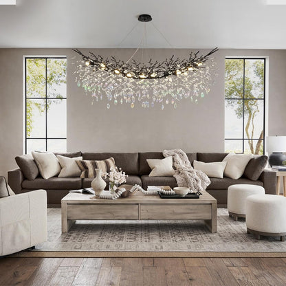 Solara Rectangular Tree Branch Chandelier 55" 72" Tree Branch-Amarnest