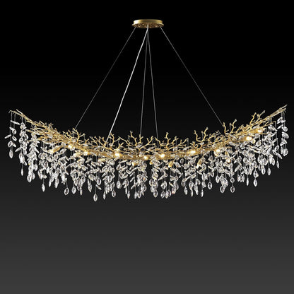 Solara Rectangular Tree Branch Chandelier 55" 72" Tree Branch-Amarnest