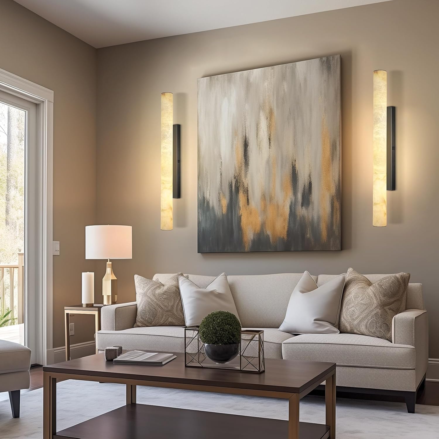 Spanish Natural Marble Sconces-Amarnest