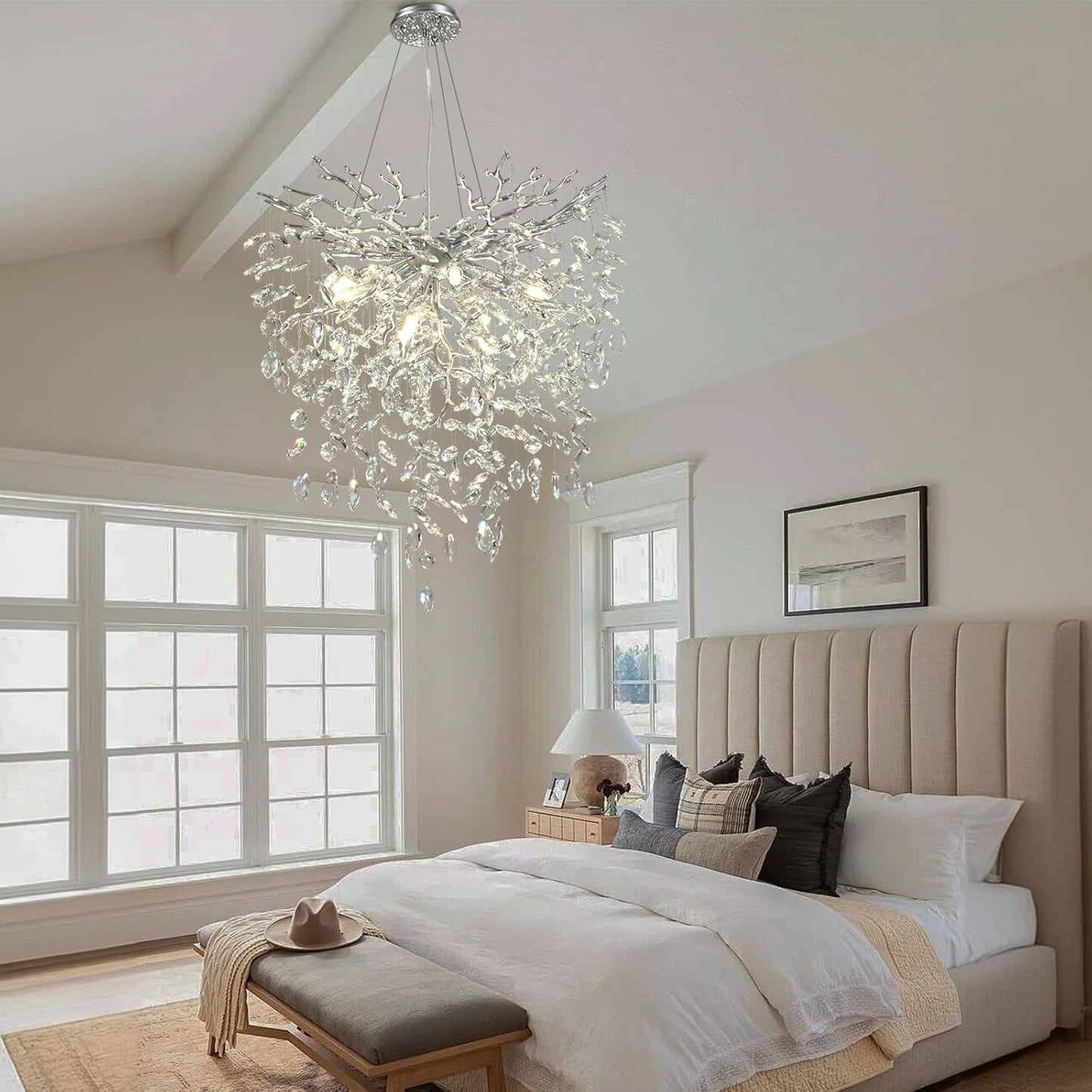 Solara Round Tree Branch Chandelier 24" 32" 40" Tree Branch-Amarnest