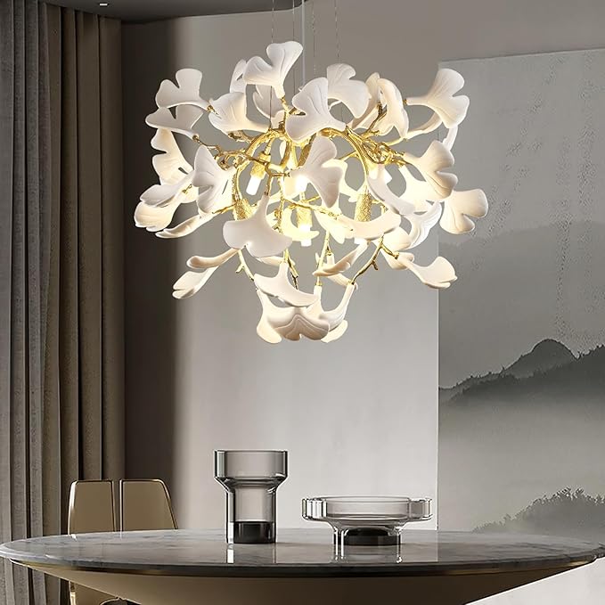Ginkgo Round Chandelier 23.6''-Amarnest