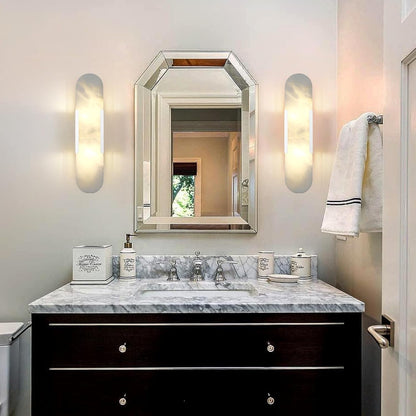 Trinidad Alabaster Wall Sconces 14" 20"-Amarnest