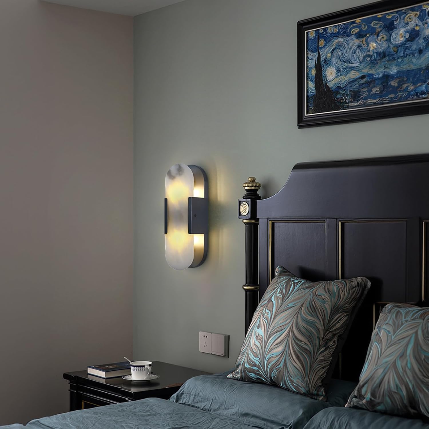 Trinidad Alabaster Wall Sconces 14" 20"-Amarnest