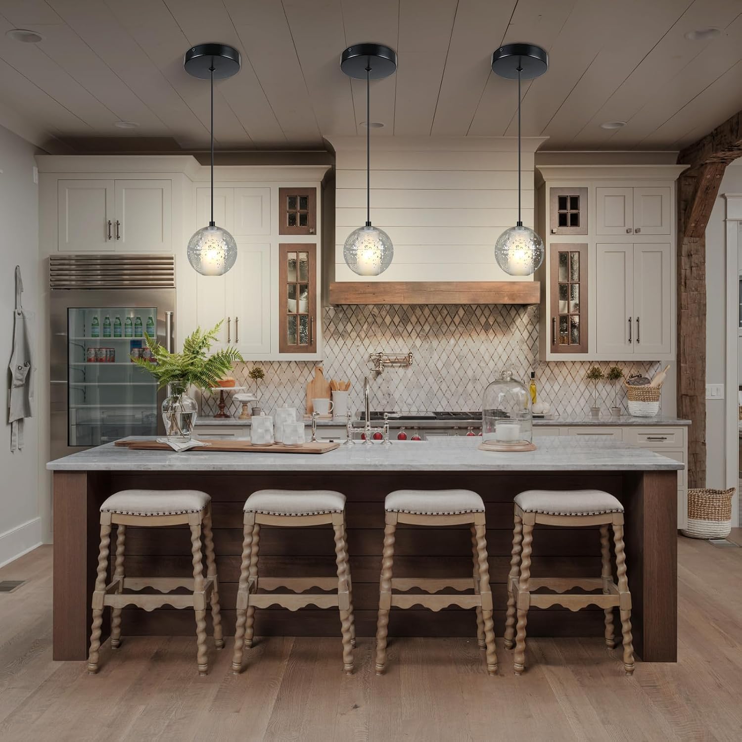 Modern Bubble Crystal Pendant Lights-Amarnest