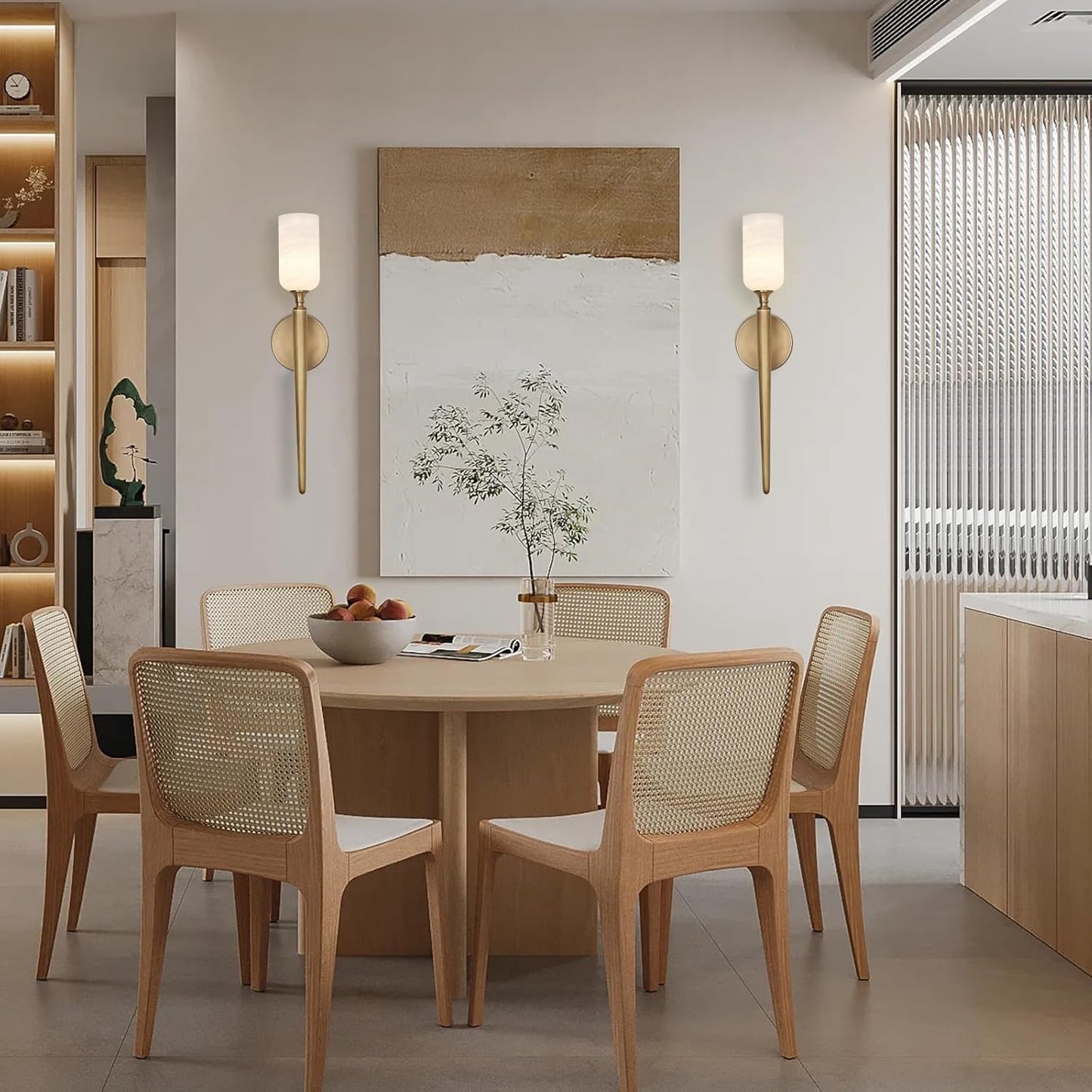 Monty Alabaster Wall Sconces-Amarnest