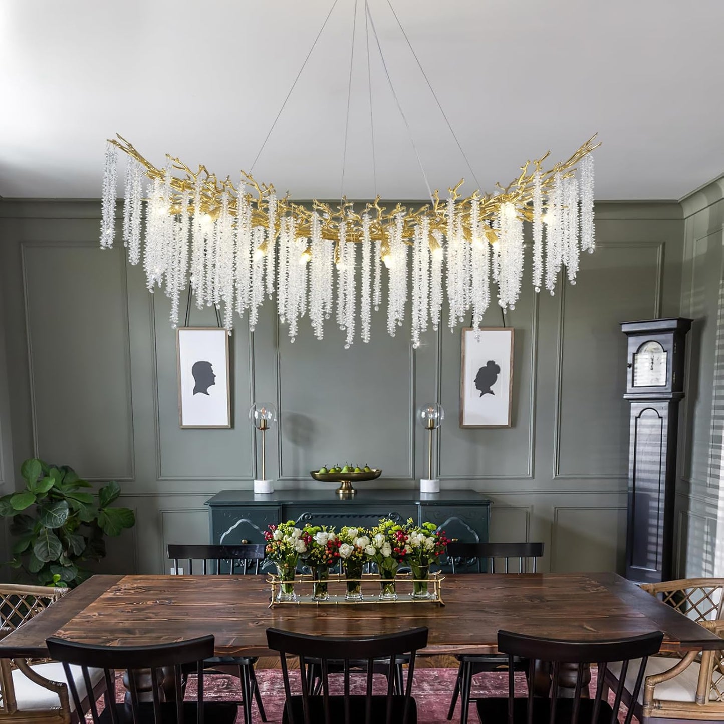 Gold Tree Branches Chandelier-Amarnest