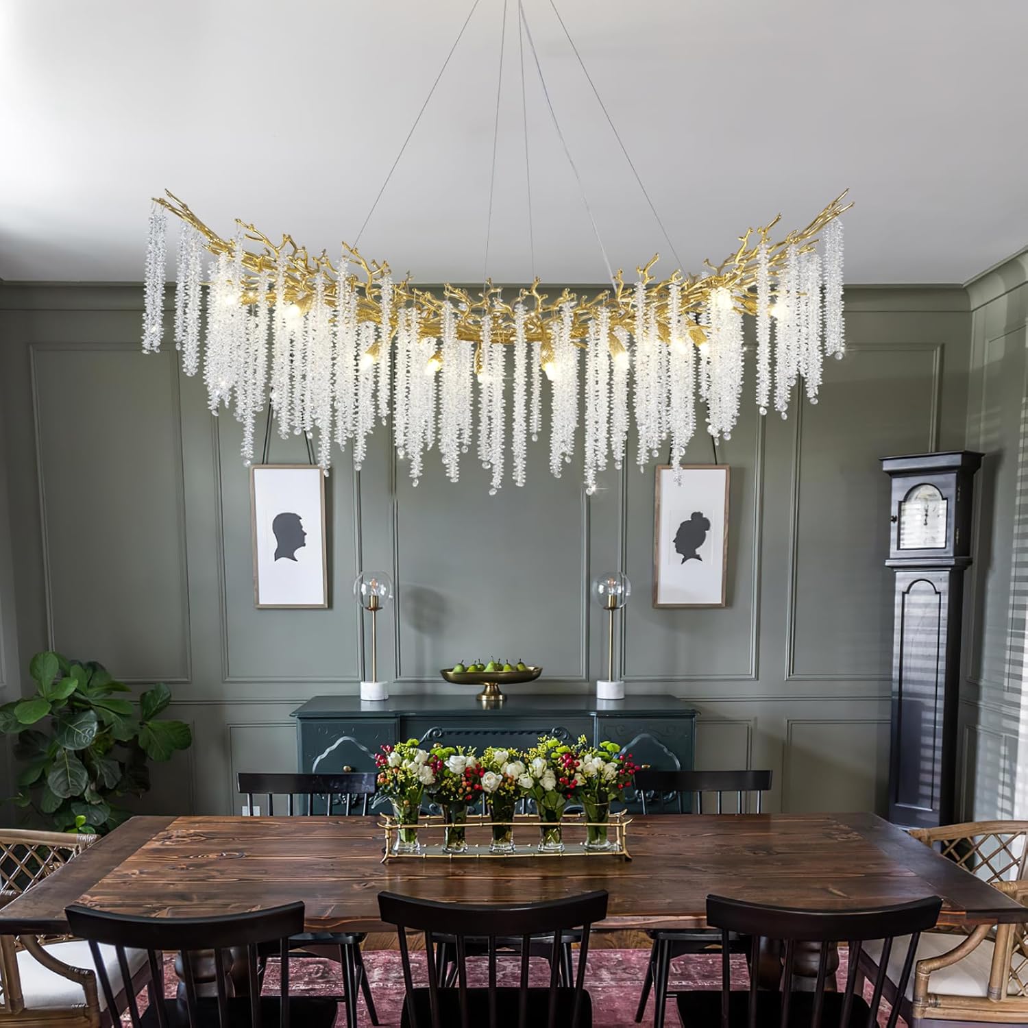 Gold Tree Branches Chandelier-Amarnest