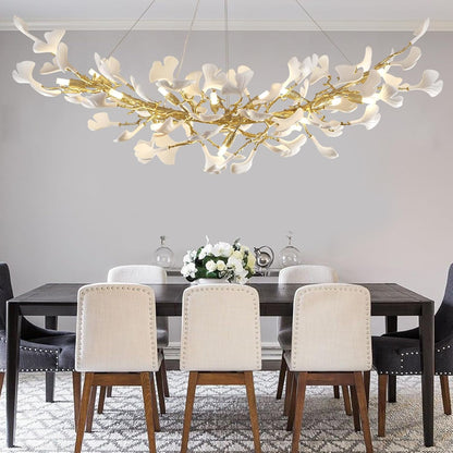 Ginkgo Rectangle Chandelier 55"-Amarnest