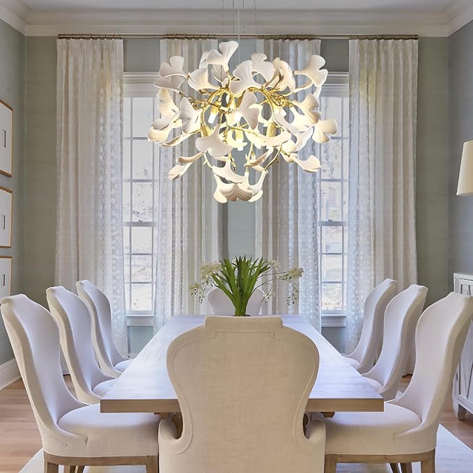 Ginkgo Round Chandelier 23.6''-Amarnest