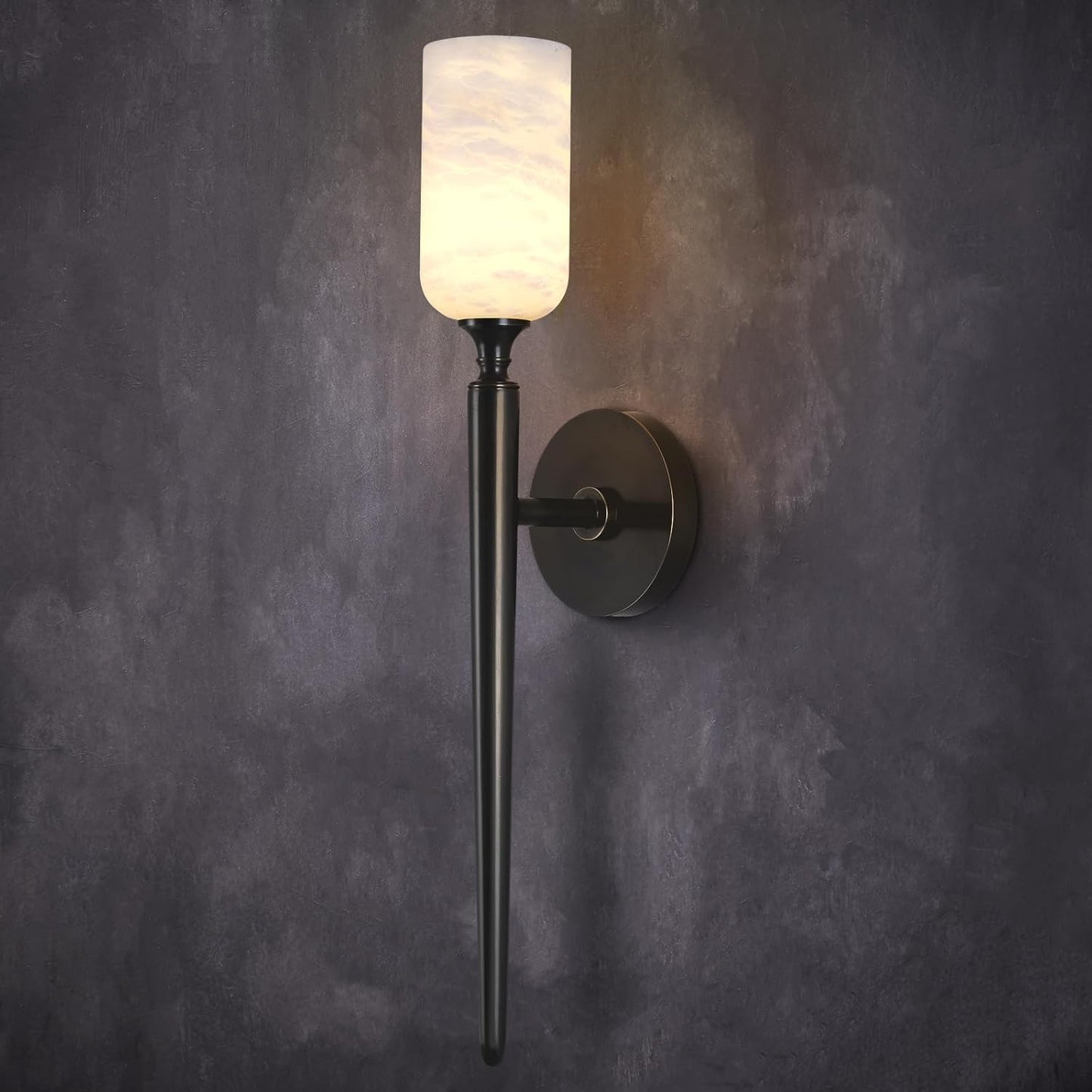 Monty Alabaster Wall Sconces-Amarnest
