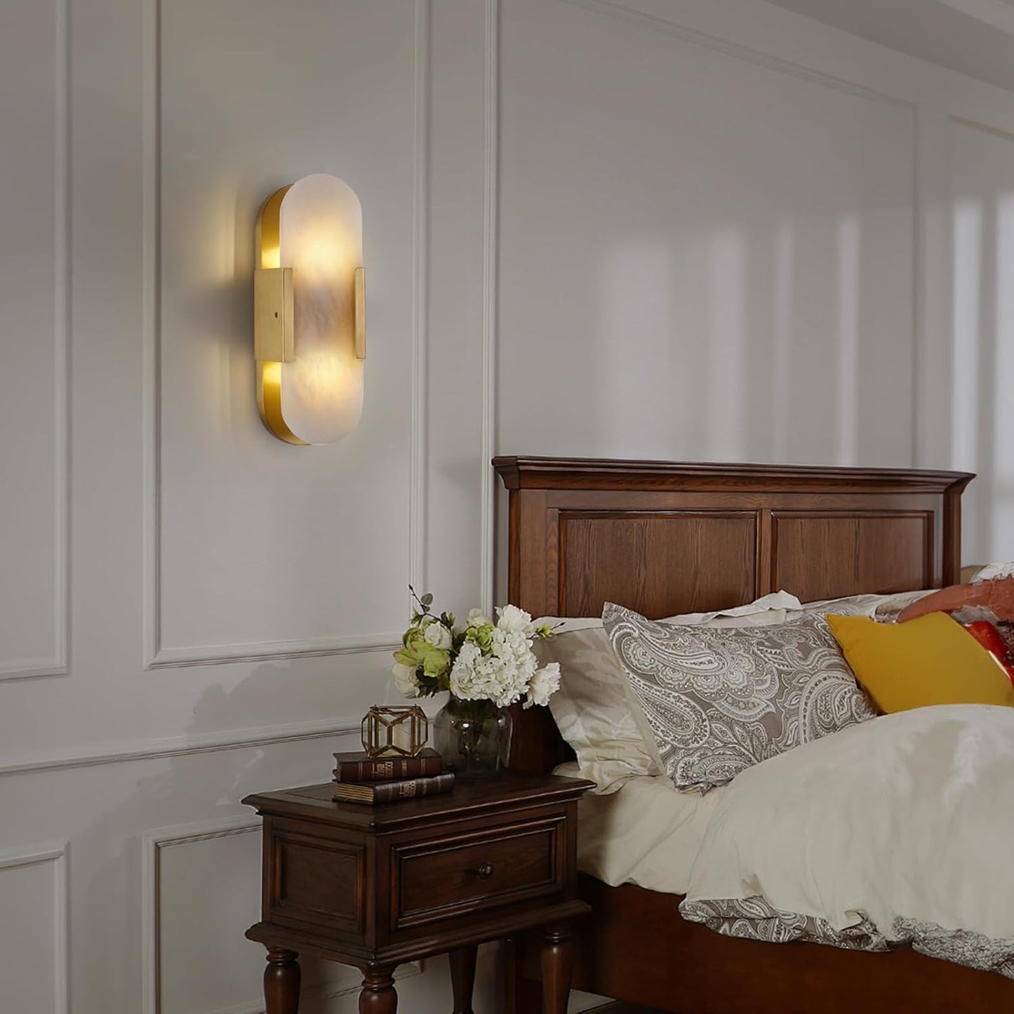 Trinidad Alabaster Wall Sconces 14" 20"-Amarnest
