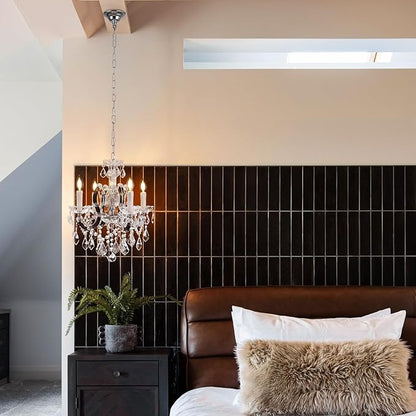 Luxurious Rococo Iron & Crystal Chandelier-Amarnest