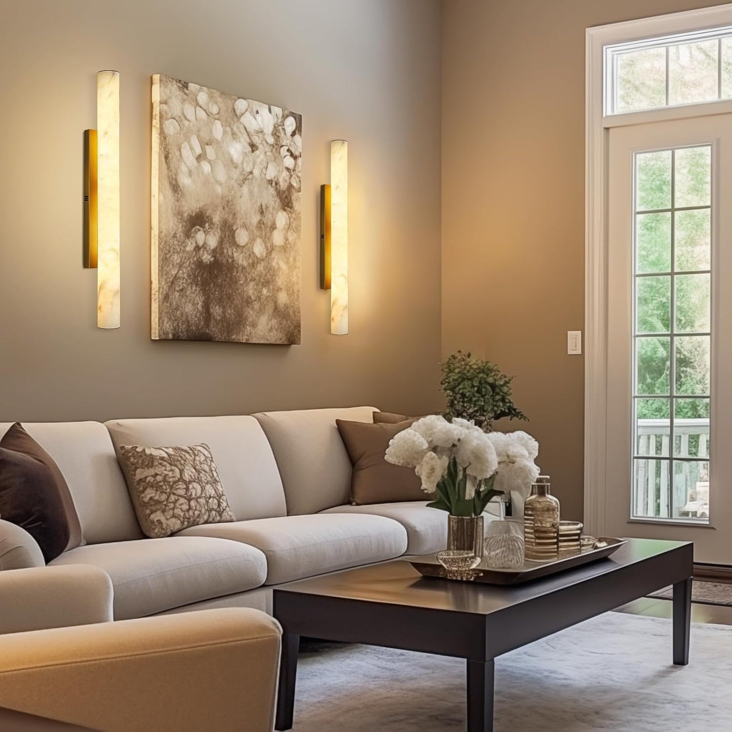 Spanish Natural Marble Sconces-Amarnest