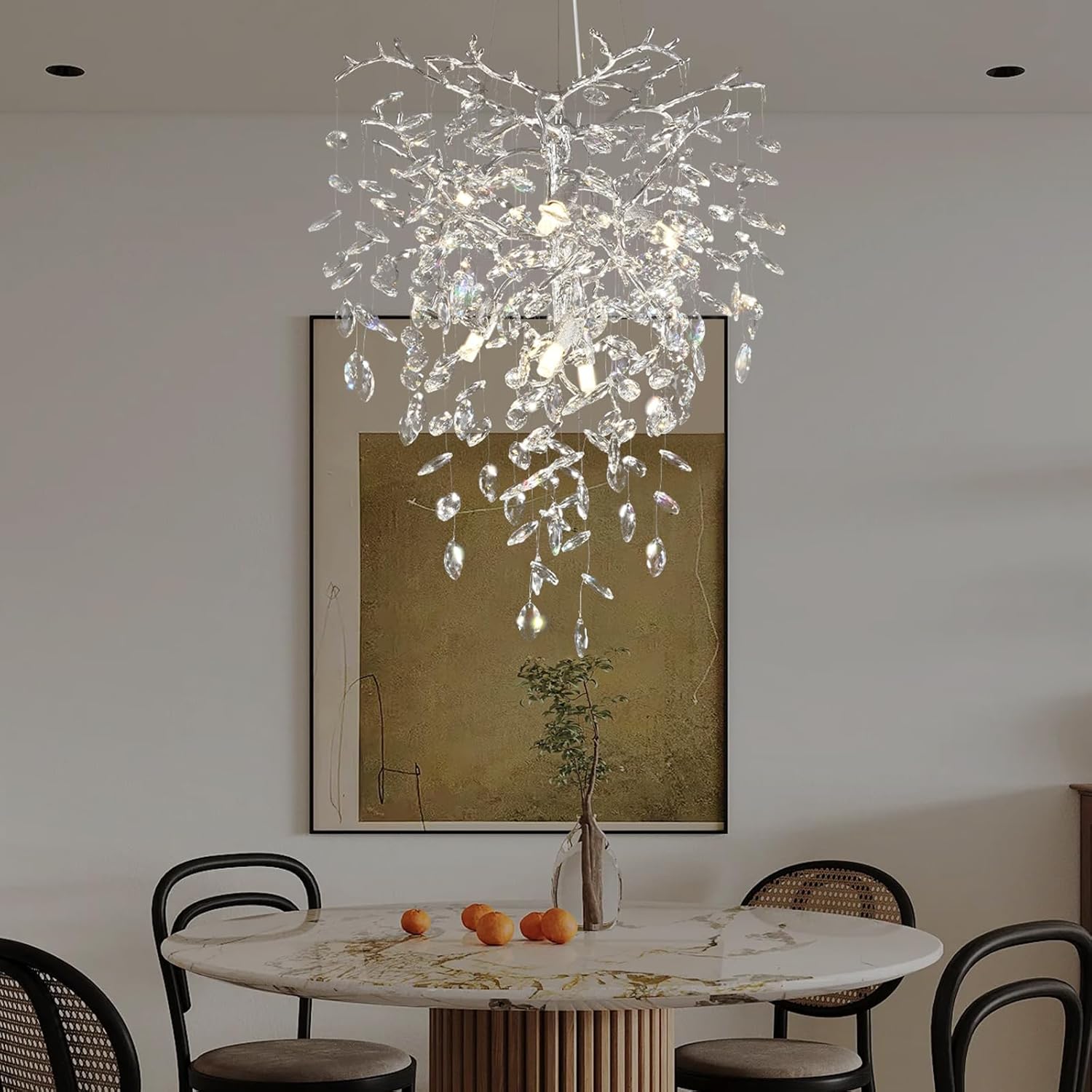 Solara Rectangular Tree Branch Chandelier 21" 30" 40" Tree Branch-Amarnest