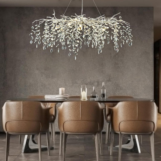 Solara Rectangular Tree Branch Chandelier 47" Tree Branch-Amarnest