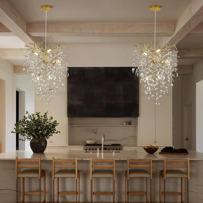 Solara Rectangular Tree Branch Chandelier 21" 30" 40" Tree Branch-Amarnest