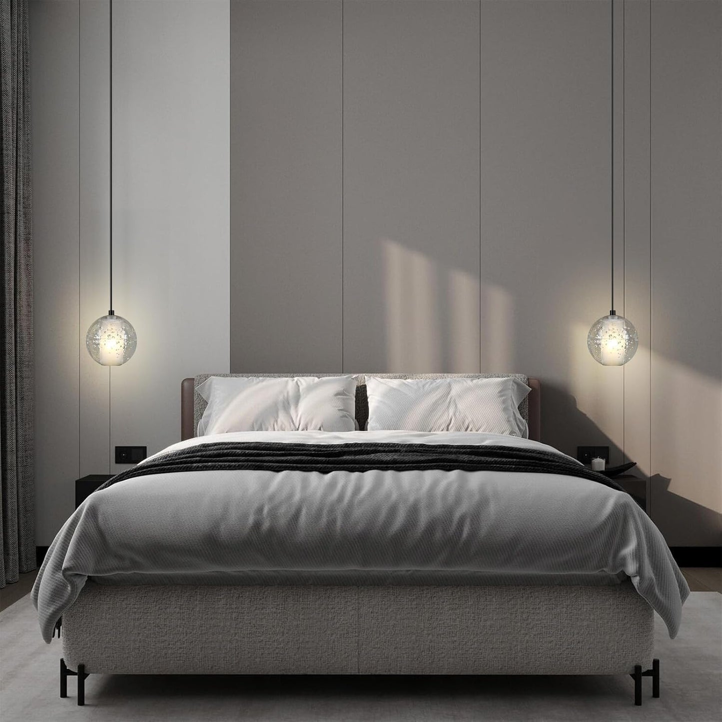 Modern Bubble Crystal Pendant Lights-Amarnest