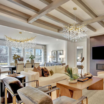 Solara Rectangular Tree Branch Chandelier 55" 72" Tree Branch-Amarnest