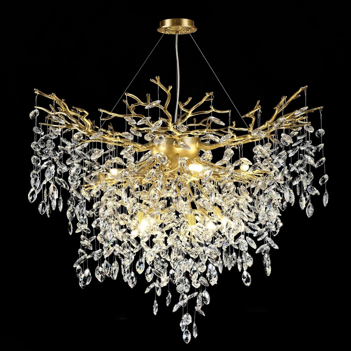 Solara Round Tree Branch Chandelier 24" 32" 40" Tree Branch-Amarnest