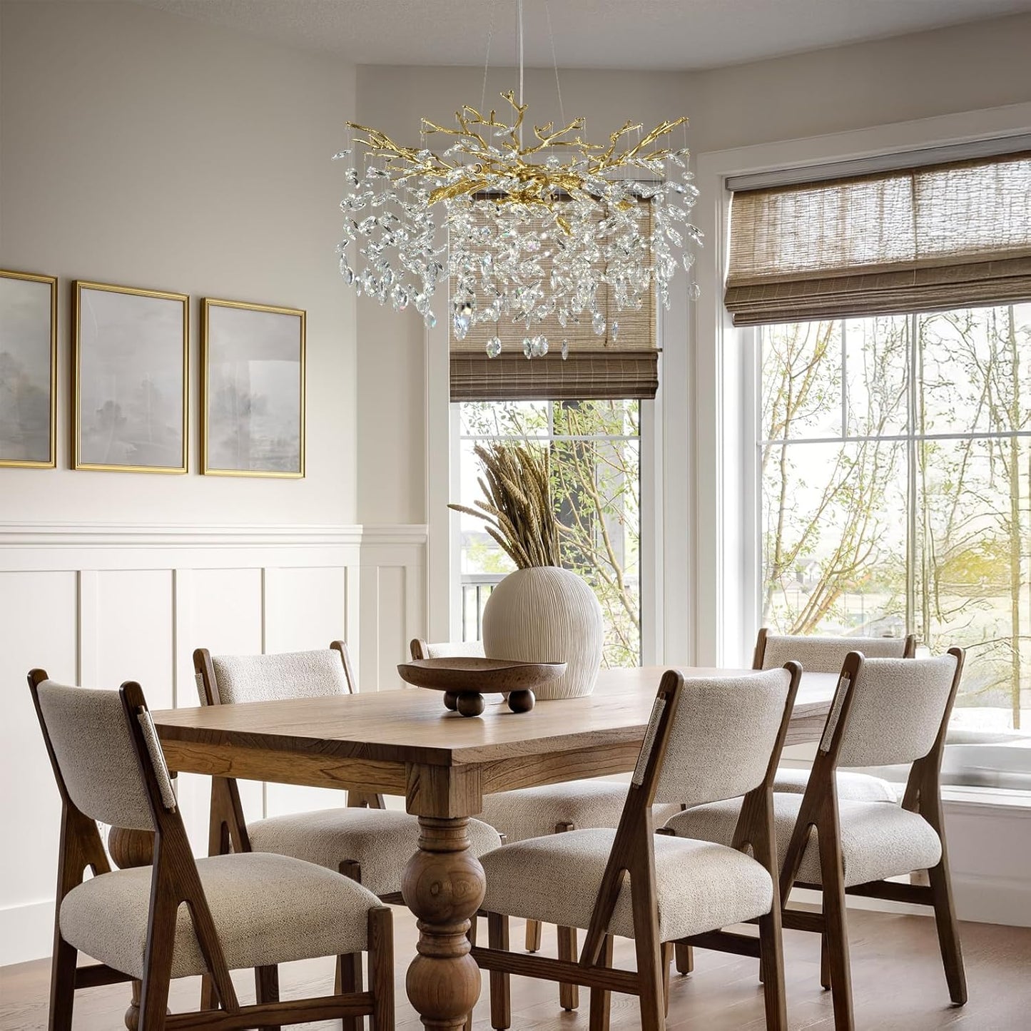 Solara Rectangular Tree Branch Chandelier 21" 30" 40" Tree Branch-Amarnest
