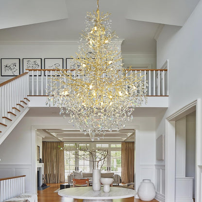 Solara Round Tree Branch Chandelier 47"-Amarnest