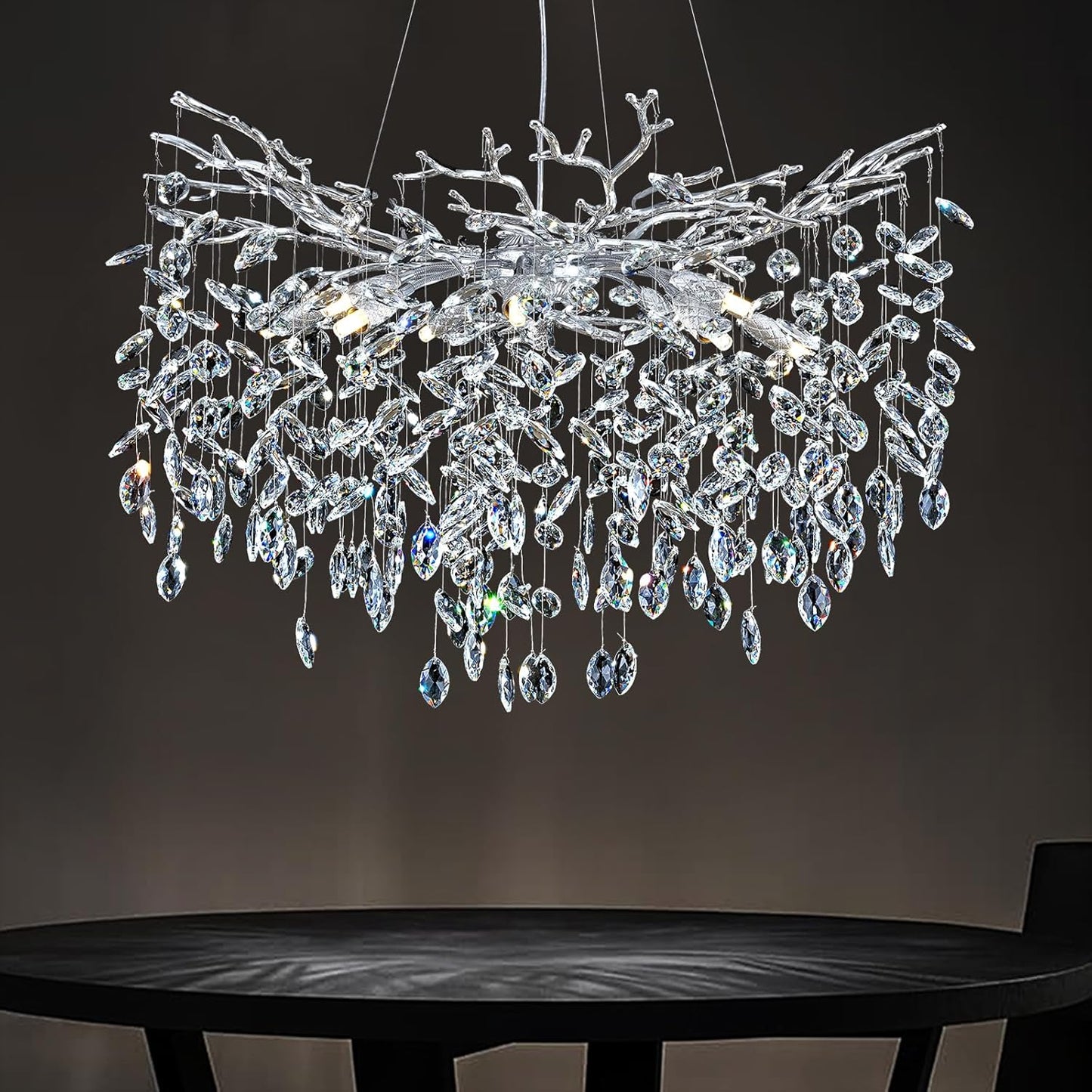 Solara Rectangular Tree Branch Chandelier 21" 30" 40" Tree Branch-Amarnest