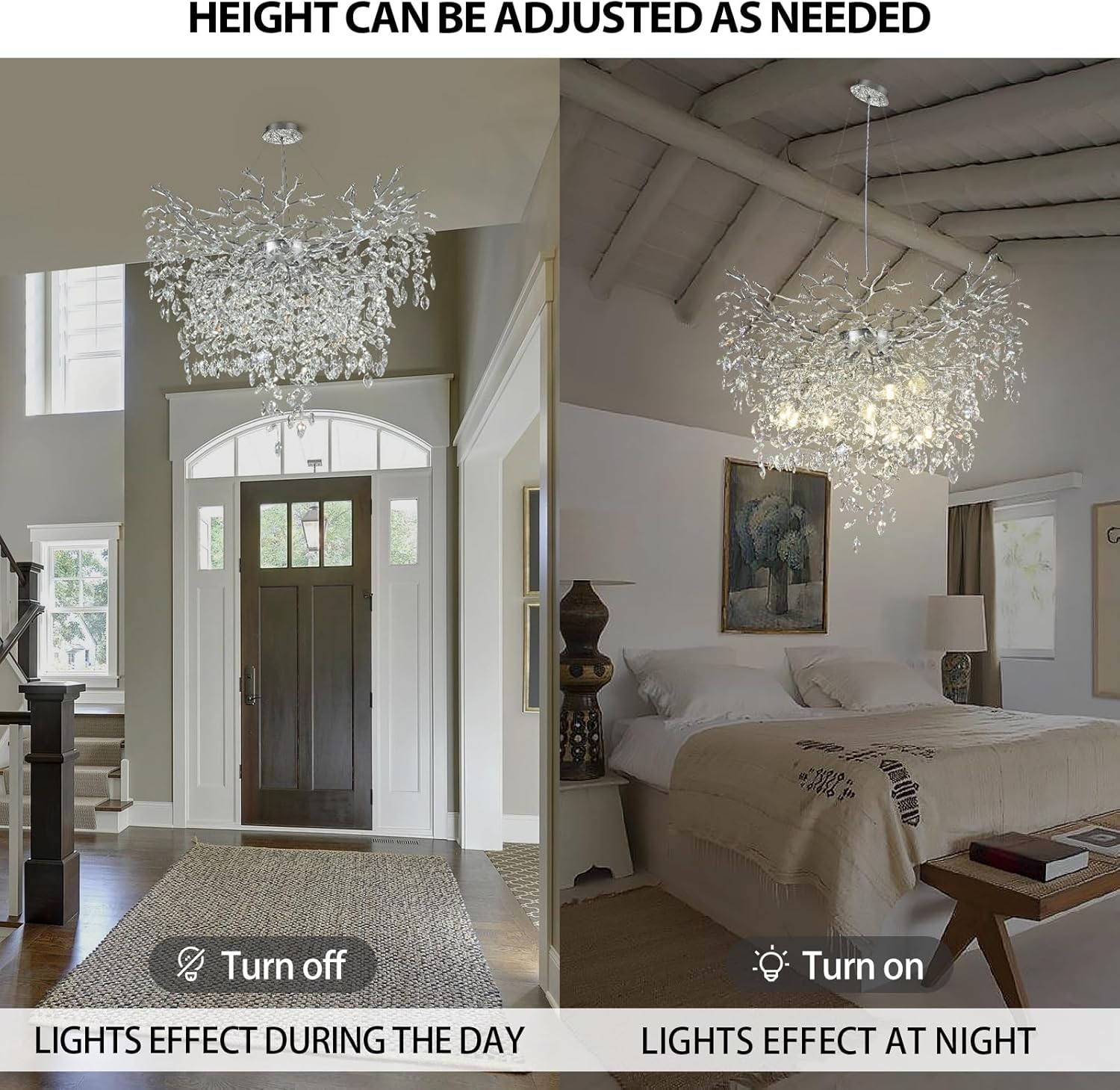 Solara Round Tree Branch Chandelier 24" 32" 40" Tree Branch-Amarnest