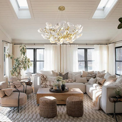 Ginkgo Round Chandelier 32''-Amarnest