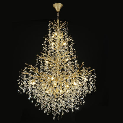 Solara Round Tree Branch Chandelier 47"-Amarnest