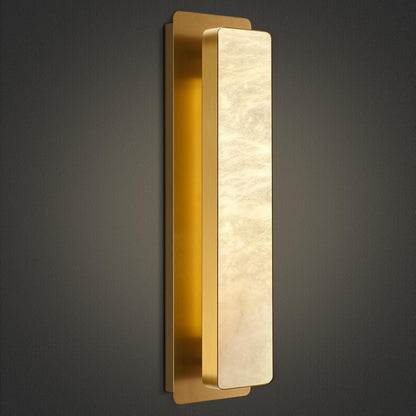 Melange Alabaster Rectangle Wall Sconces 20"-Amarnest