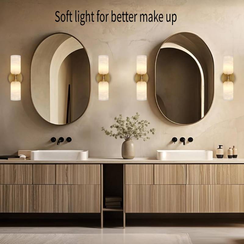 Monty Alabaster Linear Wall Sconce-Amarnest