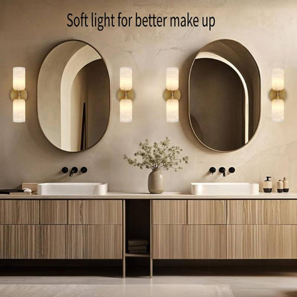 Monty Alabaster Linear Wall Sconce-Amarnest