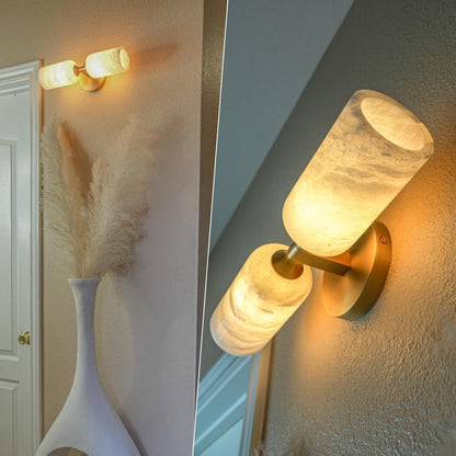 Monty Alabaster Linear Wall Sconce-Amarnest