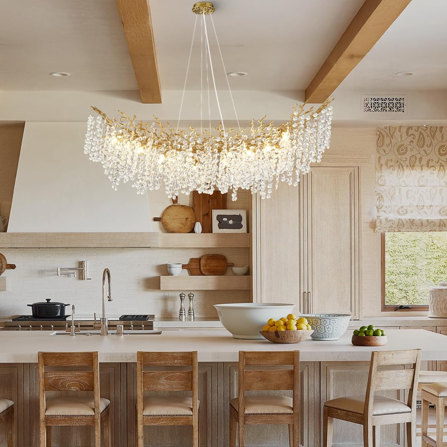 Solara Round Tree Branch Chandelier 30" 40" 55" Tree Branch-Amarnest