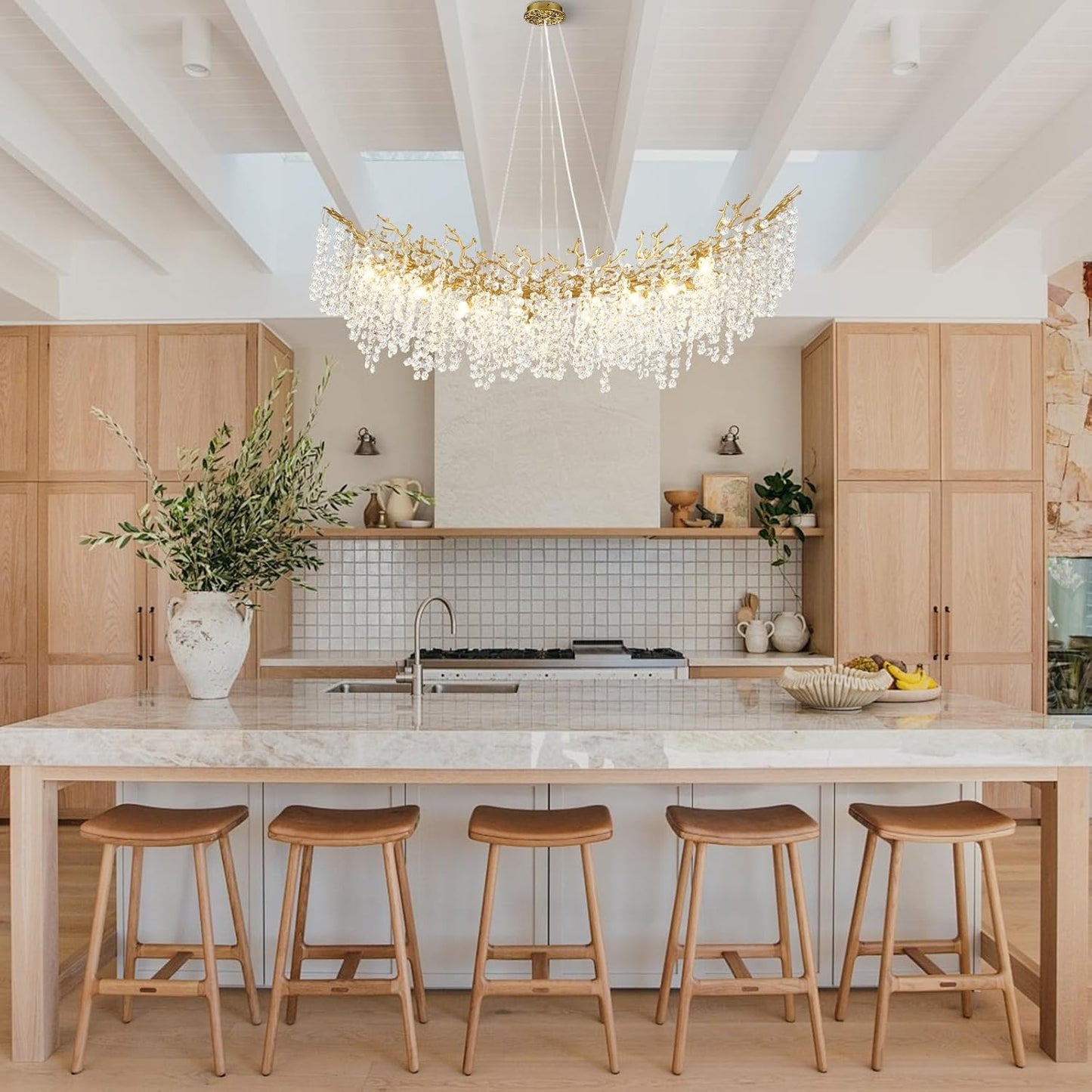 Solara Round Tree Branch Chandelier 30" 40" 55" Tree Branch-Amarnest